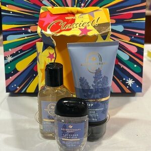 Bath & body Works three piece set lavender vanilla